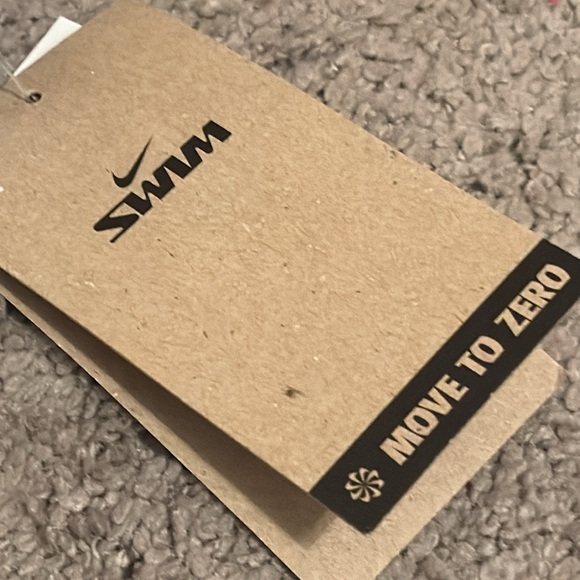 NEW Nike swim bottoms medium high waist light blue $54 womens bikini bottoms NWT - Picture 2 of 6